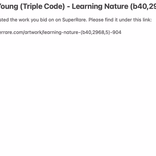 Listing of 'Learning Nature'