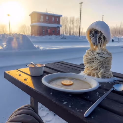 Breakfast at minus 45