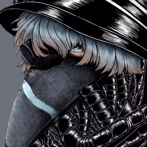 Plague mask boy