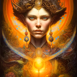 Young Shaman Woman - The Demons And Spirits #03