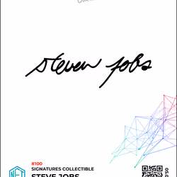 Signatures Collectible - #100 Steve Jobs