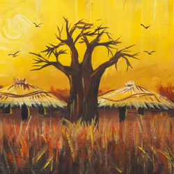 Original Painting from Afrika No. 001 (Alexander Gyamfi Art)