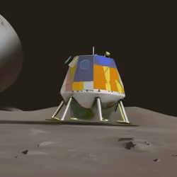 Auspicious moon landing 8167 by pishu T.Shamdasani unique 1/1 topaznfts 