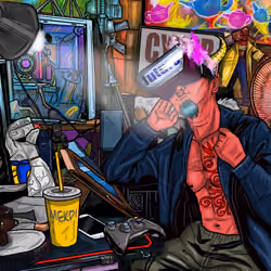 cyberpunk satan
