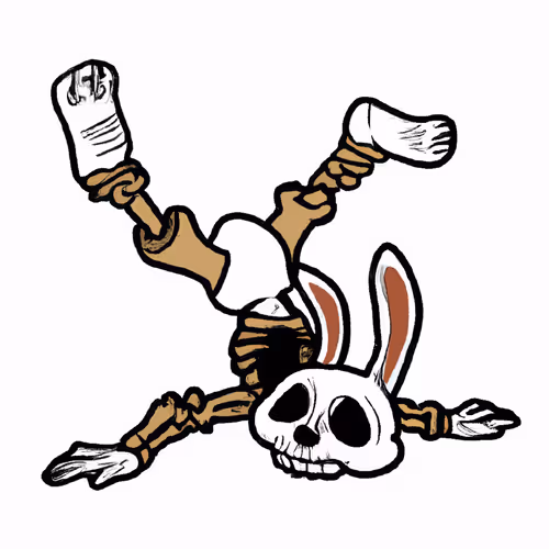 Rabbit Skeleton Fainted 0001