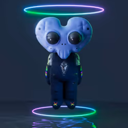 zskull dark blue suit
