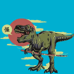 samurai dinosaur
