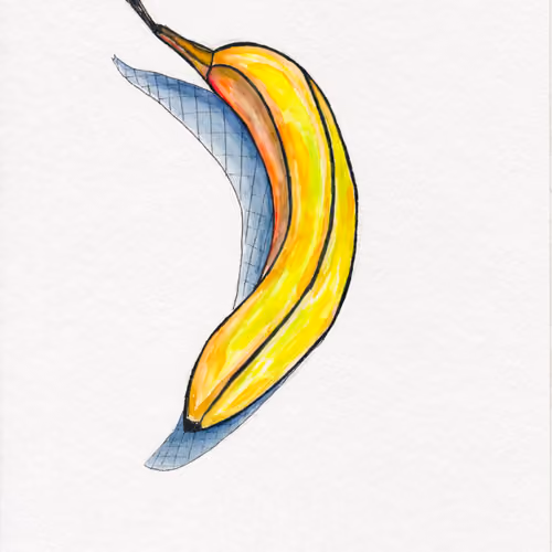 Banana Watercolor