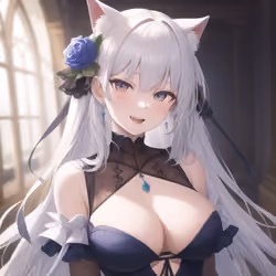 猫耳の女性