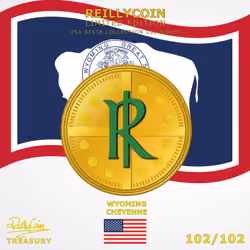 ReillyCoin Limited Edition USA State Collection Wyoming No.102 of 102 Pieces.