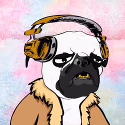 Grumpy Pug #9749