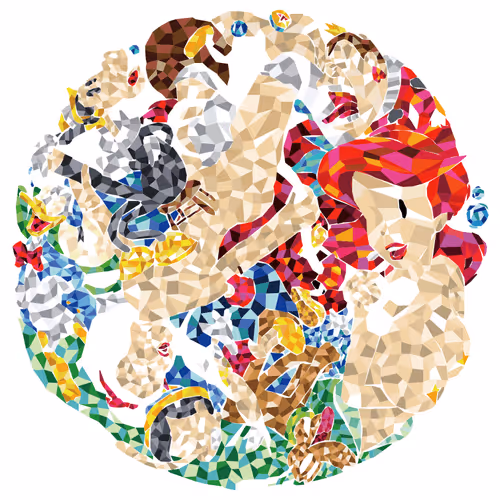 Pop artworks from pan: Fairytale Mosaics - Beauty Standards