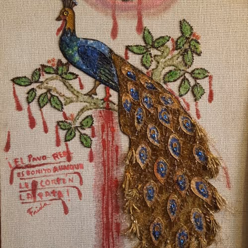 FRIDA K. PAVO REAL . #Frida  #FK  #fridak  #arte  #nftarte  #fridakalho  #NFTART  