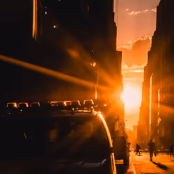 #005 - NYPD at Sunset