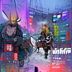 Cyberpunk Samurai #1