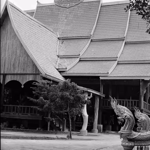 Hardwood Temple in South east asia