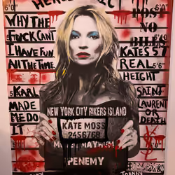 Soho Model Lineup: Kate Moss Chic – a Physical NFT