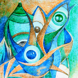 Incomparable Bohemian sketch. Year 2008. 