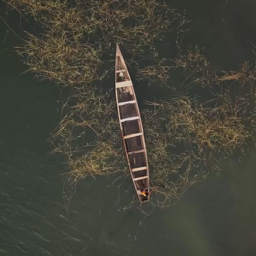 Fisherman on Lake Volta
