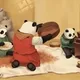 Panda "Roll Roll" in World Famous Paintings