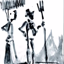 working farmer family