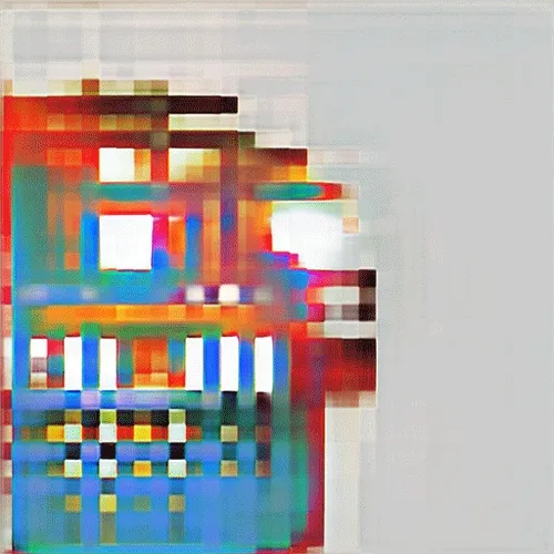 Rainbow Glitch skullGAN (53/128)