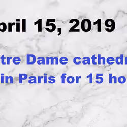 Notre Dame Cathedral Burns