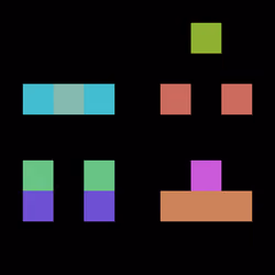 Matrix GOL #2by2 Tetris