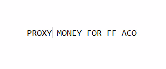 PROXY MONEY