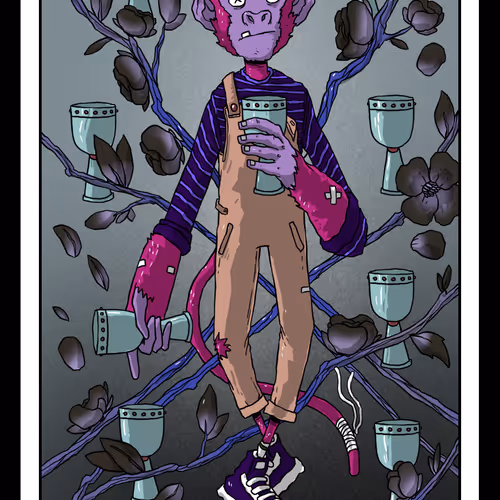 Rosko Sees the Future: Nine of Cups - Color Variant 11