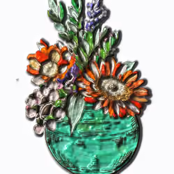 Plastic Flowers  #016