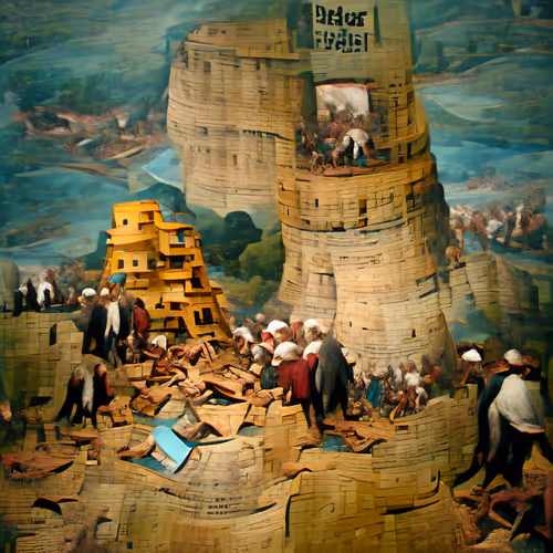 28 - The Tower Of Babel by Pieter Bruegel the Elder (circa 1563)