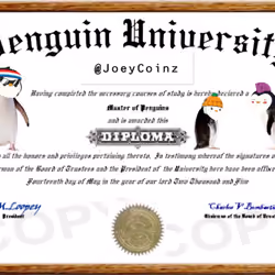 Penguin University First Graduate