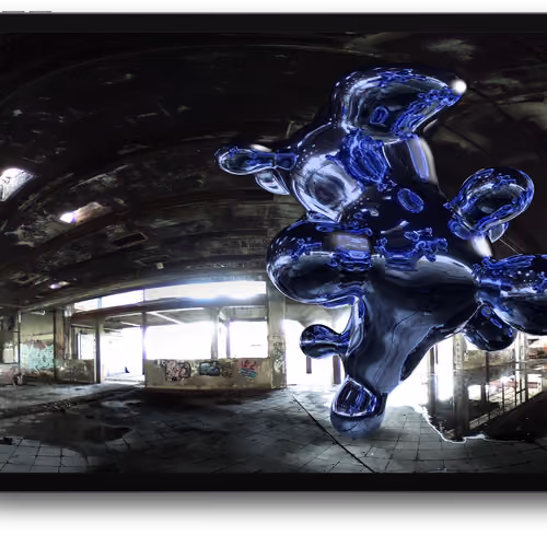 PunkBlue #029 Blue - Interactiv 1/1 google streetart guerilla