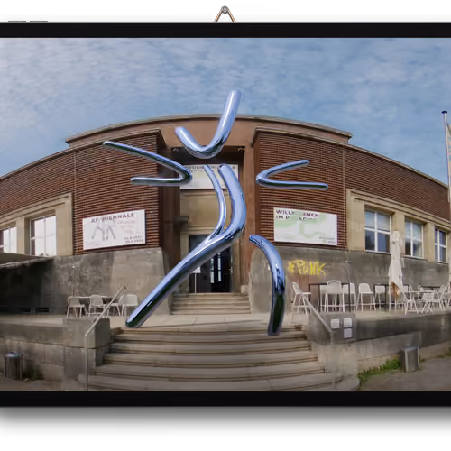 PunkBlue #152 RealBlue - Interactiv 1/1 google streetart guerilla