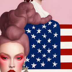 American flag art 2023 #1