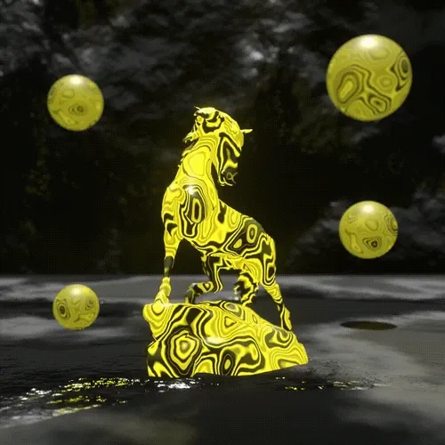 Horse vono yellow #15