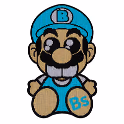 BLUEBE - Knitted badge #06