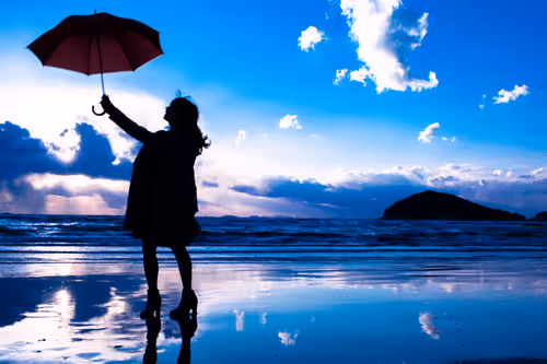 scenery with one girl