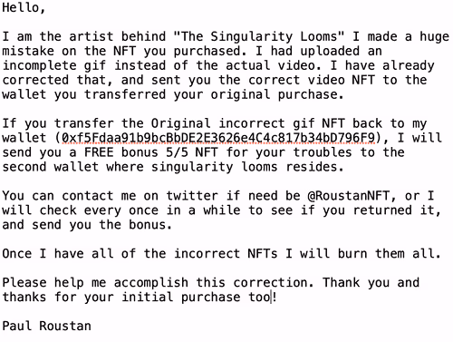 DELETE pile Error NFT