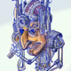 cartoon portrait of future soldier