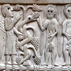 Artifact. Adam and Eve. the tree of knowledge of good and evil.