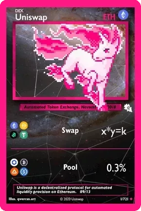 Uniswap etheredex card #9/13