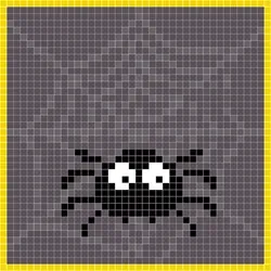 Bitsy Spider radioactive skull. (#020)