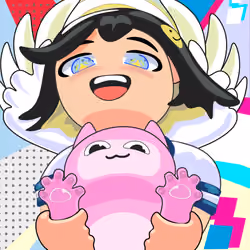 Cute girl holding Chubbycat