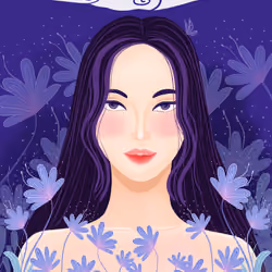 Flower with woman #03