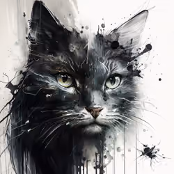 Abstract cat beauty