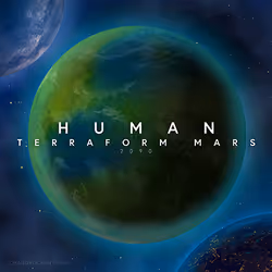 MARS 2090 IDEA from "HUMAN TERRAFORM MARS SPACE COLLECTION 2021-2120" 