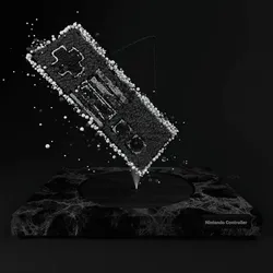 Greyscale Nintendo Controller