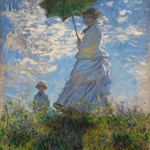 The Promenade, Woman with a Parasol